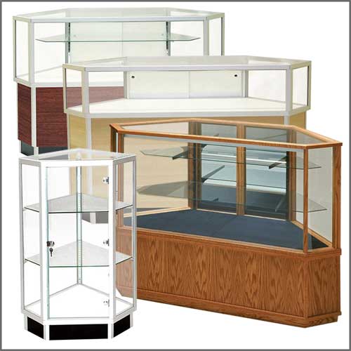 Wood display cases for sale